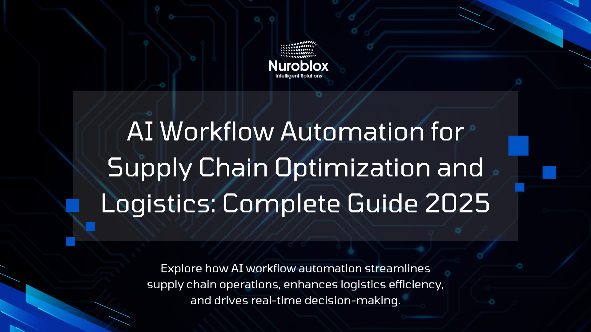 AI Workflow Automation for Supply Chain Optimization and Logistics - Complete 2025 guide to improving efficiency, forecasting accuracy, and real-time decision-making through intelligent automation.