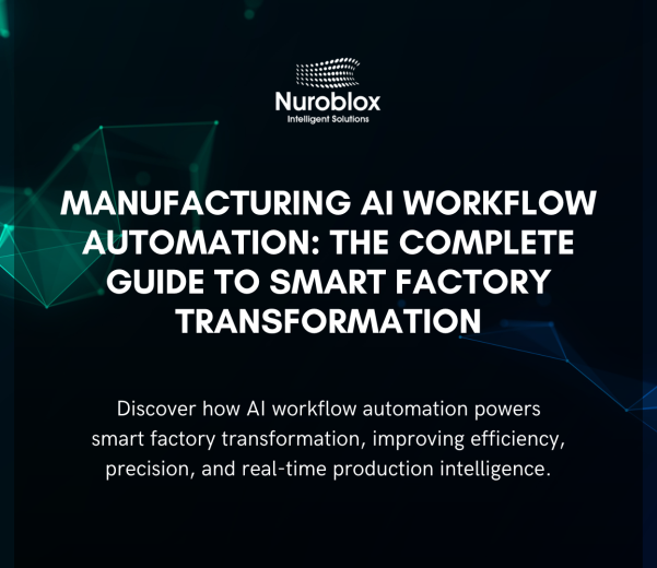 Manufacturing AI Workflow Automation - The Complete Guide to Smart Factory Transformation in 2025, covering AI integration, predictive maintenance, and intelligent production systems.
